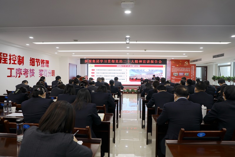 陜煤集團黨委委員、副總經(jīng)理尚建選到陜西建材科技公司開(kāi)展學(xué)習貫徹黨的二十大精神專(zhuān)題宣講