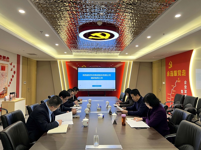 陜西建材科技公司黨委副書(shū)記、總經(jīng)理周紅到智引公司調研指導工作