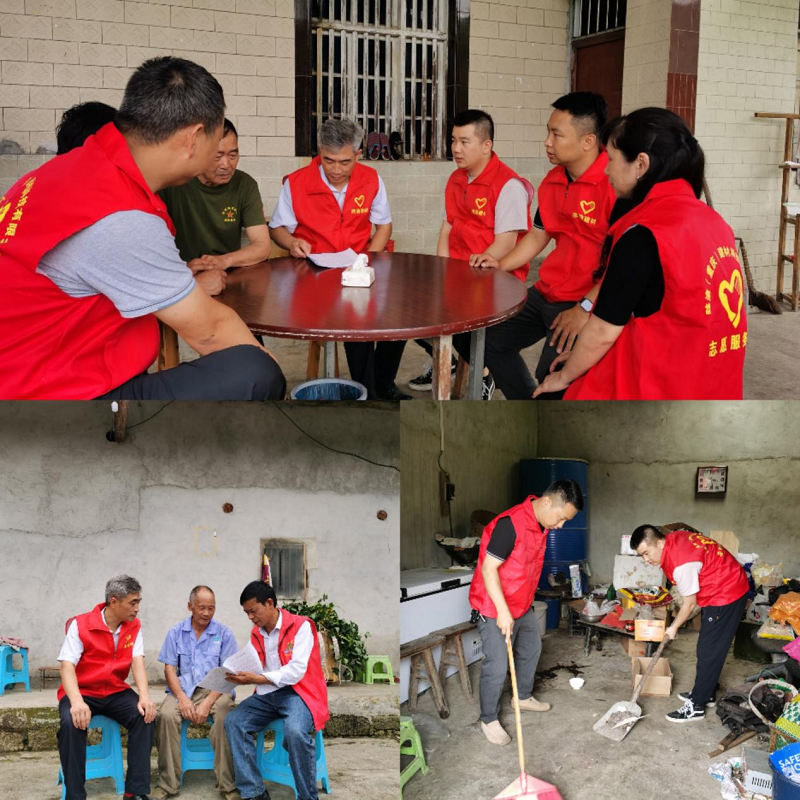 入戶(hù)送學(xué)傳黨聲 清潔打掃暖人心——陜渝建材黨支部聯(lián)合光明村黨支部開(kāi)展“入戶(hù)送學(xué)  志愿打掃”活動(dòng)