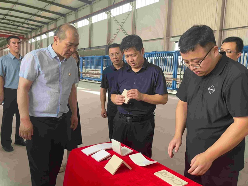 孟勛濤一行到龍門(mén)綠碳公司調研指導工作